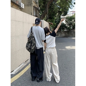 B221 美式ins街头hiphop宽松工装休闲裤子 LK23122-P65 控88图片