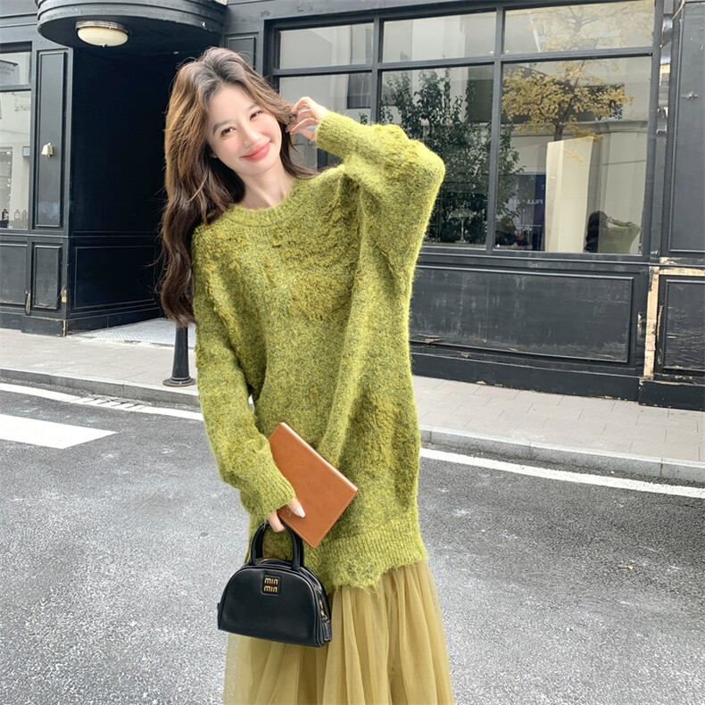 【新款】毛衣拼接连衣裙2C115-2383-P175-K258,女装连衣裙,2C115