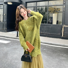 【新款】毛衣拼接连衣裙2C115-2383-P175-K258，女装连衣裙，2C115