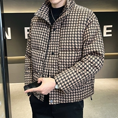羽绒服男2025冬季新款宽松休闲面包服外套保暖B317/1825/P185，男装羽绒服，电商B317