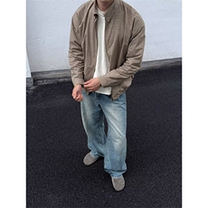 美式直筒牛仔裤男士2026新款百搭大码宽松弹力长裤子NZK7159，男装牛仔裤，星座516A