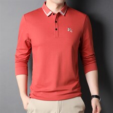 CE612钱塘2020-2中年男士春秋新款商务休闲简约长袖T恤货稳P62，男装T恤，钱塘207-2