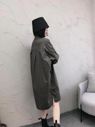 XL9815春季新品时尚简约休闲衬衫,女装衬衫,L·H·X