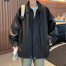 美式秋冬季新款外套皮衣MJ356P65，男装夹克，星座1116-2