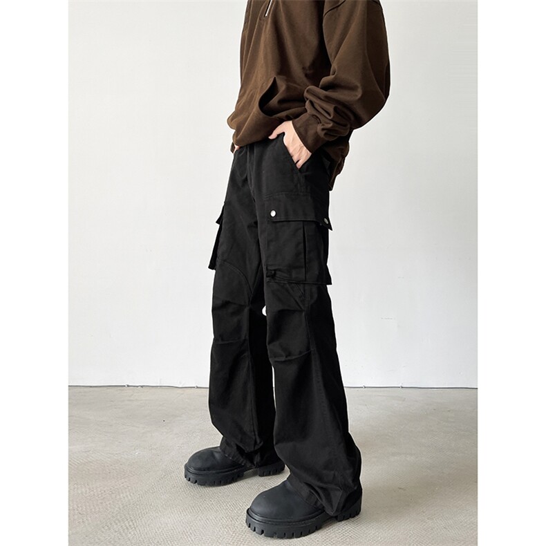 美式高街小众休闲裤男个性工装百搭长裤子K6112/P55，男装休闲裤，电商D202-1