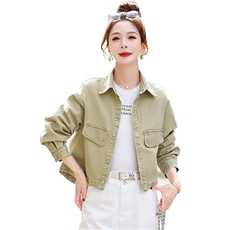 小香风牛仔外套女2025春秋装新款韩版潮流时尚百搭休闲女士上衣服，女装牛仔外套，星宇服饰