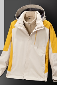 秋冬季冲锋衣连帽外套男女款防风三合一户外服SZ9805-P130图片