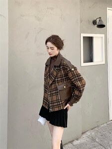 【现货】秋冬新款 格子外套,其它,芷炫