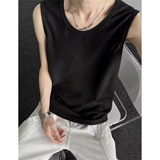 提花肌理感背心男款夏季薄款速干无袖T恤痞帅坎肩汗衫TX68，男装背心/马甲，星座1116A（原606A-3）