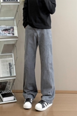B221美式ins高街暗黑休闲宽松做旧牛仔裤LK24400-特P52控88，男装牛仔裤，电商B221