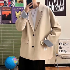 502-P55流行气质西服新款ins时尚慵懒文艺潮流百搭原宿简约日系，男装西服，电商B323A