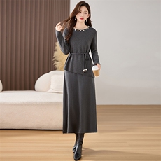 2025年冬季秋装新款针织两件套套装裙子休闲甜美风性价比高，女装套装/套裙，欣贝拉