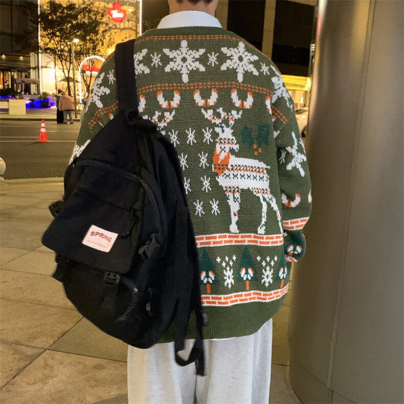 1506-1/MA401毛衣/P44冬季圣诞毛衣男圆领宽松ins潮流休闲情侣中,男装针织衫/毛衣,星座1506-1