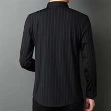 E996钱塘2020-2秋冬高品质男士无痕精品条纹衬衫P90主推，男装衬衫，钱塘207-2