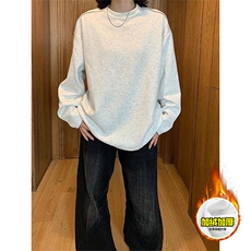 480G重磅加绒硬挺boxy男女秋冬美式高街结构拉链肩圆领卫衣厚外套，女装短外套，电商A486-1