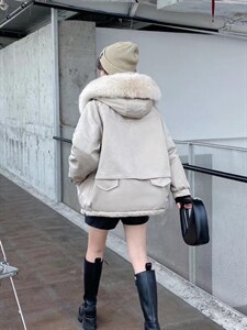 大毛领派克服图片