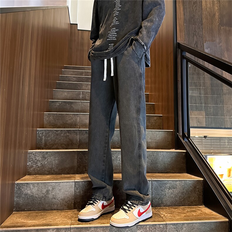 K1220-p30-控59oversizecleanfit黄泥牛仔裤直筒裤老爹裤长裤,男装牛仔裤,星座103A-1