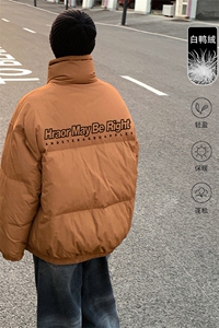 街景新款字母印花面包服50白鸭绒羽绒服A247-YR6218 P225控268图片