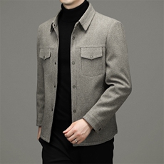 DZ2280钱塘2020-3冬季厚款商务休闲翻领中年男士夹克和货物P137，男装夹克，钱塘207-3