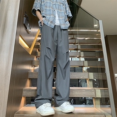 夏季新款速干打褶冰丝山本裤XZ604-KG80-特P30控58，男装休闲裤，星座604