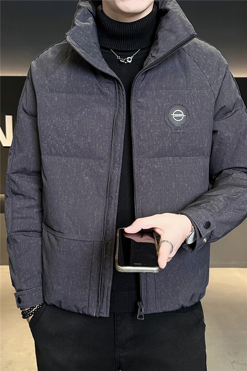 6627-M-3XL-P205标50绒店主风立领男士修身休闲羽绒服外套,男装羽绒服,电商B255