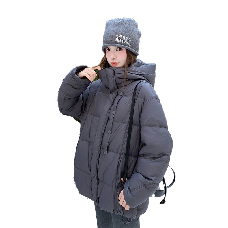 新品一手长连帽加厚保暖羽绒服5173-P320-K478,女装羽绒服,2C126