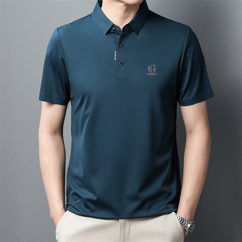 polo衫男夏季新品t恤男短袖翻领保罗衫商务男装潮流半袖体恤,男装T恤,电商B212（原钱塘6029）