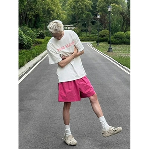 网图有货 多巴胺运动户外沙滩短裤男女休闲情侣五分裤 A638-P16图片