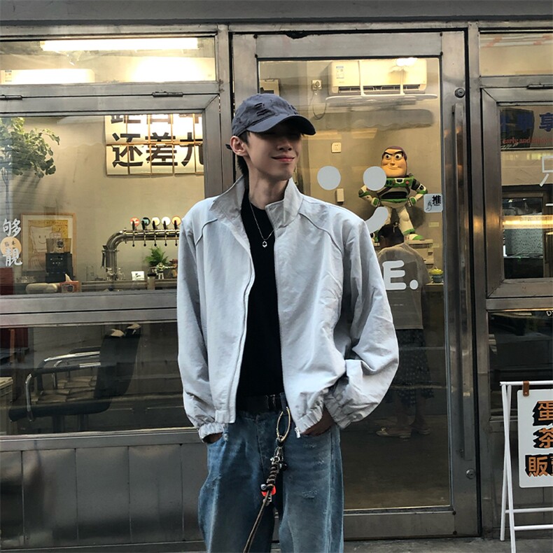 现货自制垫肩三防面料cleanfit外套子母带夹克男女,男装夹克,星座807