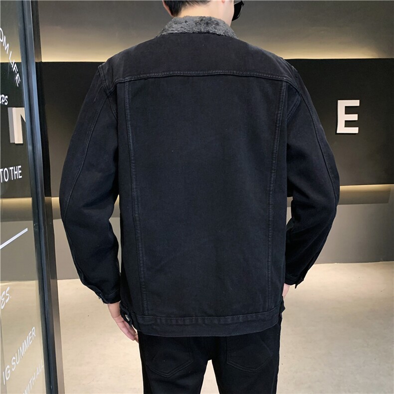 JK617J-P68-M-5XL控108加绒砖墙现货牛仔夹克水晶绒座山雕,男装夹克,星座103A