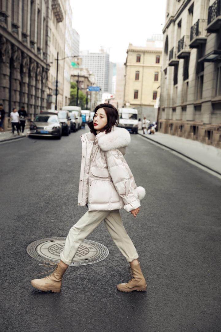 90绒羽绒服，女装羽绒服，卡西姆