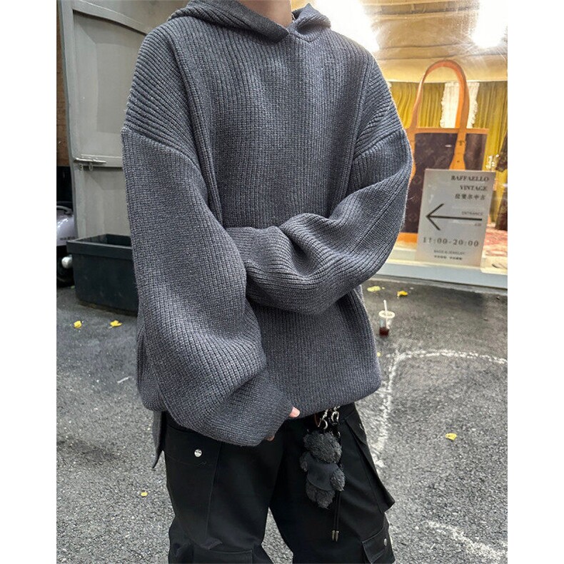 男士连帽男士套头针织毛衣A367MK18P70控98,男装针织衫/毛衣,电商A367
