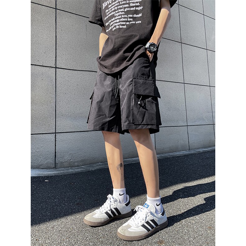 夏季美式高街冰丝hiphop运动五分工装裤短裤货号DK2428P38,男装牛仔裤,电商A063