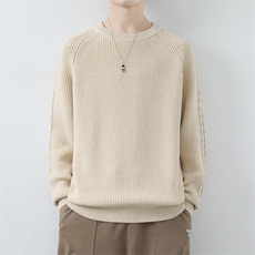 2026秋冬男款潮流宽松圆领套头针织打底毛线衫MY23-1P75，男装T恤，星座914