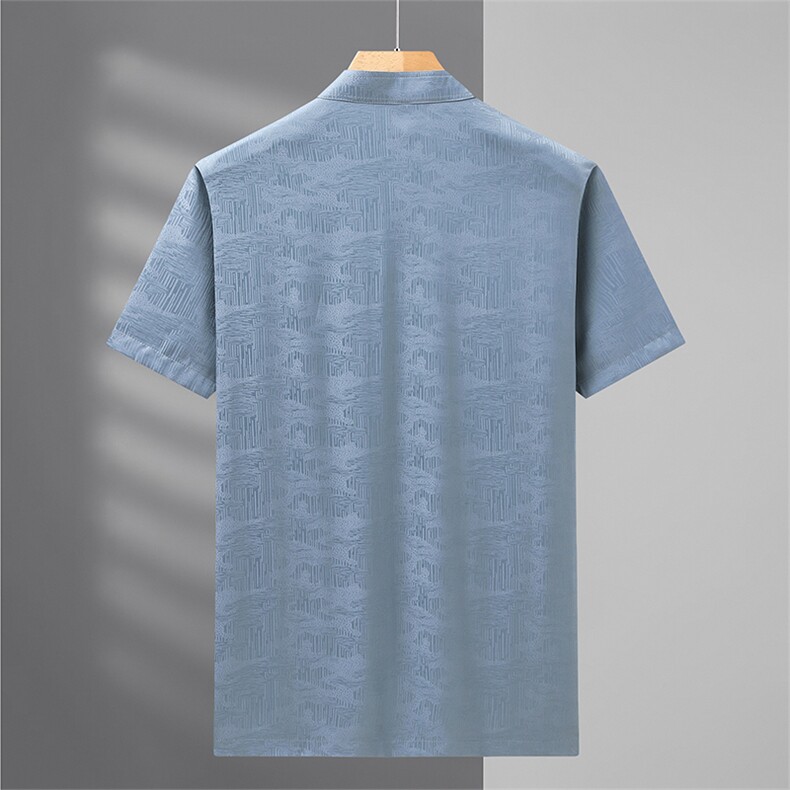 风男士套装衣服短袖唐装汉服夏季暗花纹两件套t恤CM228-P105,男装民族服装,星座1105-3