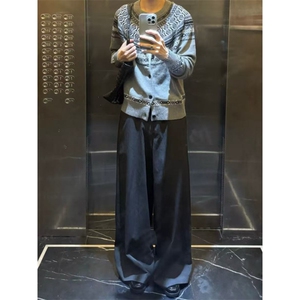 费尔岛提花针织衫男女款秋季美式复古高级感痞帅长袖毛衣开衫外套图片