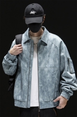 大码男装2025秋季新款翻领夹克宽松潮流时尚百搭外套Q5559-P75，男装夹克，星座610（原A335）