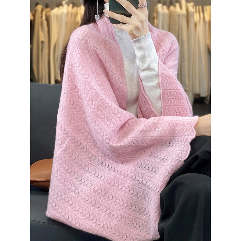 女士麦穗披肩2025新款,饰品披肩,嘉日羊绒
