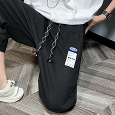 B2212023夏装新款青少年港风休闲华夫格七分裤子LK22019-P45，男装休闲裤，电商B221