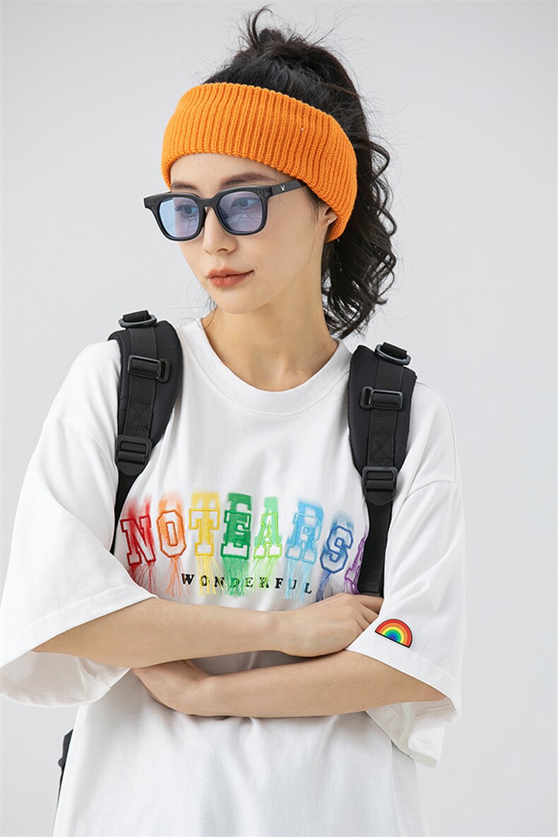 2022夏新款情侣个性字母印花宽松圆领短袖T恤上衣T2218-P50,男装T恤,星座914-3