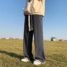 秋冬季休闲长裤子直筒宽松抽绳加绒加厚裤子1098特批37加绒特批45，男装休闲裤，星座718-1