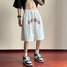 抖音品质-美式高街速干短裤薄款宽松休闲五分裤DY18-P40，男装休闲裤，星座808A-1