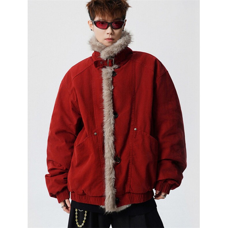 保暖棉服男美式复古宽松休闲外套高街vibe痞帅工整棉衣M6066，男装棉衣，星座1116A（原606A-3）