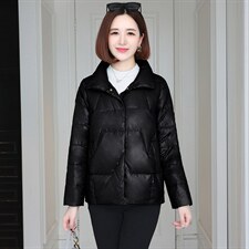 羽绒棉服女士短款2025新款冬季加厚外套小个子中年妈妈洋气小棉衣图片