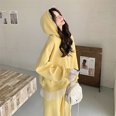 秋装新款！大量！蕾丝卫衣两件套2C133-8906-P185-K248，女装套装/套裙，2C133