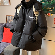 冬季港风韩版宽松加棉加厚连帽冲锋衣棉衣棉服MY6201P115控158，男装夹克，电商A268A