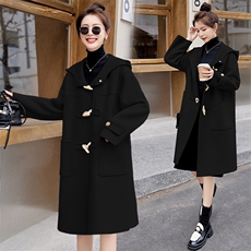 年货大红色喜庆双面羊毛大衣。2023年冬季新款女装，女装双面呢大衣，关键词