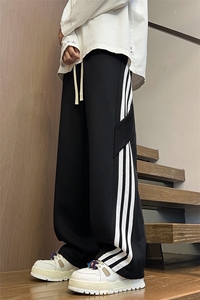 2026 春季新款 内景大码美式三条杠卫裤M-5X HK24830-特P35图片
