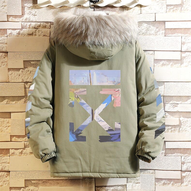 MM48130-P130冬季大毛领衣男士大码加厚袄男服砖墙挂拍,男装棉衣,电商A040A