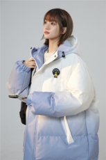 XZ-230-1MY01中性风青春活力简约扎染渐变休闲连帽棉服P128控158，男装棉衣，星座230-1